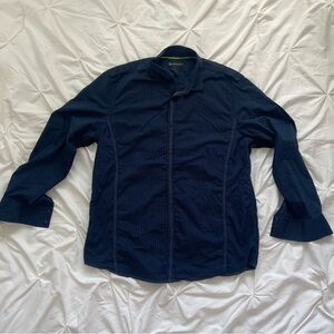 INC International Concepts Dark Blue Shirt Jacket